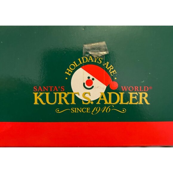 Red & White Striped Lighthouse Christmas Ornament Kurt Adler Glass Holiday Decor - Picture 7 of 8